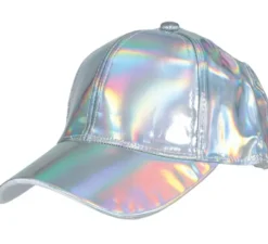 Berretto metallico argento per adulto