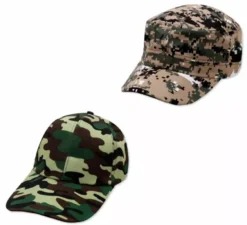 Berretto Militare Mimetico per adulti in diversi colori
