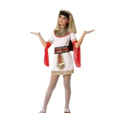 Bianco Costume egiziano con Velo Ragazze