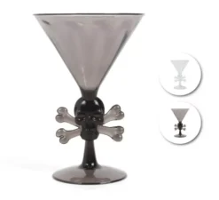 Bicchiere Cocktail Skull in colori assortiti misura 8x18x12 cm