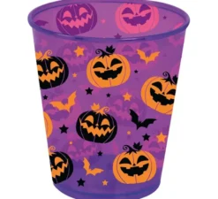 Bicchiere Halloween lilla 10 cm