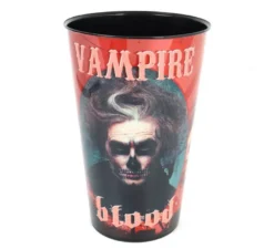 Bicchiere in plastica Sangue di Vampiro 10,5x7,5x18 cm