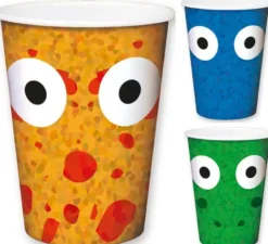 Bicchieri di dinosauri 6 unità in colori assortiti