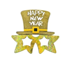 "Bicchieri d'oro ""Happy New Year""."