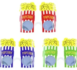 Bicchieri per popcorn da cinema in colori assortiti