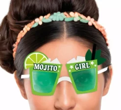 Bicchieri verdi da ragazza Mojito