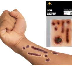 Blister con 6 cicatrici in lattice