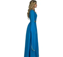 Blu costume principessa medievale per una donna