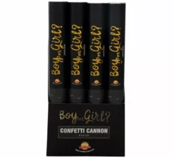 Blu È un ragazzo o una ragazza Cannone di coriandoli di carta 40 cm
