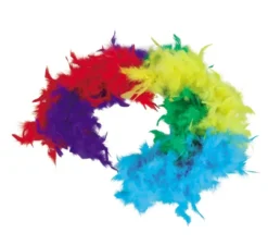 Boa di 40 gr di piume multicolori di 180 cm