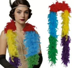 Boa di piume da 80 g in vari colori