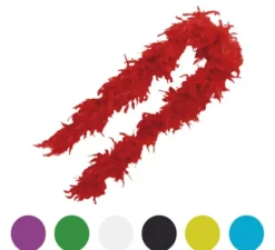 Boa di piume 75-80 grammi di 180 cm in vari colori