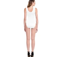 Body o body con spalline larghe bianche da donna