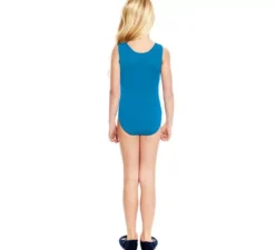 Body o body con spalline larghe turchesi per bambina