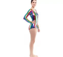 Body o body metallico multicolore da donna