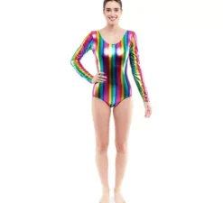 Body o body metallico multicolore da donna