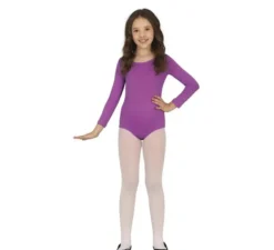 Body o maglia lilla a maniche lunghe per bambini