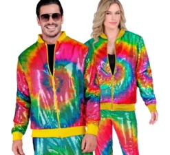 Bomber moda multicolore neon per adulto