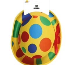 Bombetta colorata a pois clown