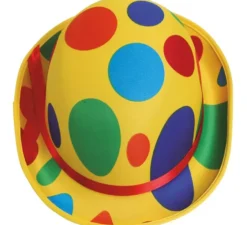 Bombetta colorata a pois clown