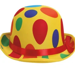 Bombetta colorata a pois clown