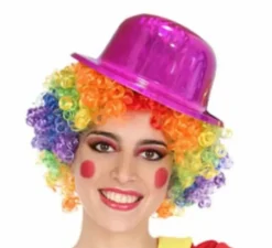 Bombetta da clown con glitter in 5 colori