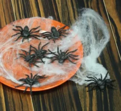 Borsa con 8 spider 6 cm. Decorare su Halloween
