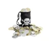 Borsa del tesoro dei pirati con monete
