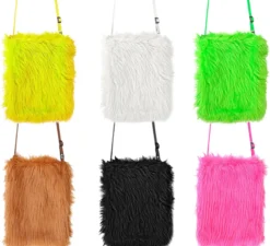 Borsa di peluche in vari colori