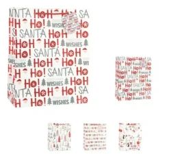 Borsa regalo di Natale ho santa 32X26X12.5