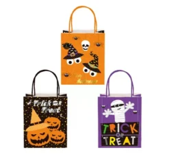 Borsa regalo Kraft di Halloween con manico 26x32x12,5 cm