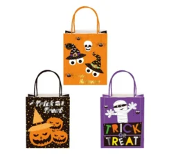 Borsa regalo Kraft Halloween con manico 18x23x10 cm