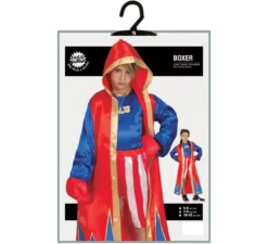 Boxer costume rosso e blu Bambini