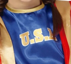 Boxer costume rosso e blu Bambini