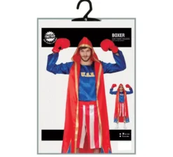 Boxer costume rosso e blu Uomini