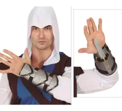 Bracciale con pugnale ninja retrattile da 30 cm