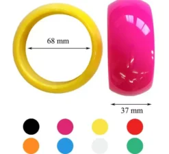 Bracciale flamenco 68x37 mm vari colori