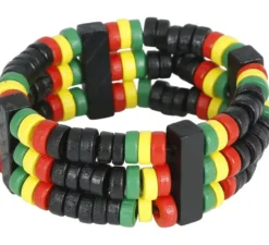 Bracciale giamaicano multicolore