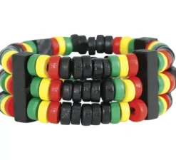 Bracciale giamaicano multicolore