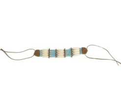 Bracciale indiano con ornamenti blu e bianchi
