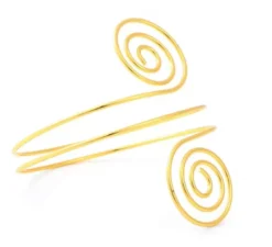 Bracciale Romana con spirali dorate