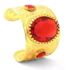 Bracciale romano con pietra rossa