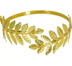 Bracciale romano metallico foglie d'oro