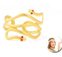 Bracciale serpente dorato egiziano