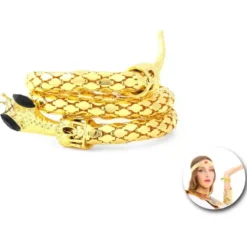 Bracciale serpente egiziano dorato