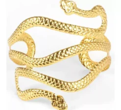 Bracciale serpente egiziano dorato