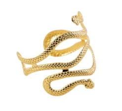 Bracciale serpente egiziano dorato 85x83x8 cm