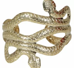 Bracciale serpente in metallo per adulti