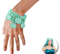 Bracciale sirena con perle blu