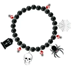 Braccialetto con figure nere per Halloween